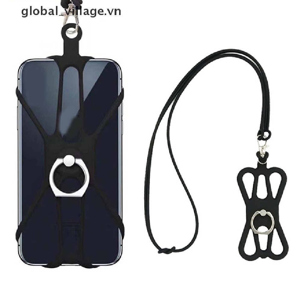 Ốp Điện Thoại Silicone Kèm Dây Đeo Cổ Thông Dụng Cho Iphone