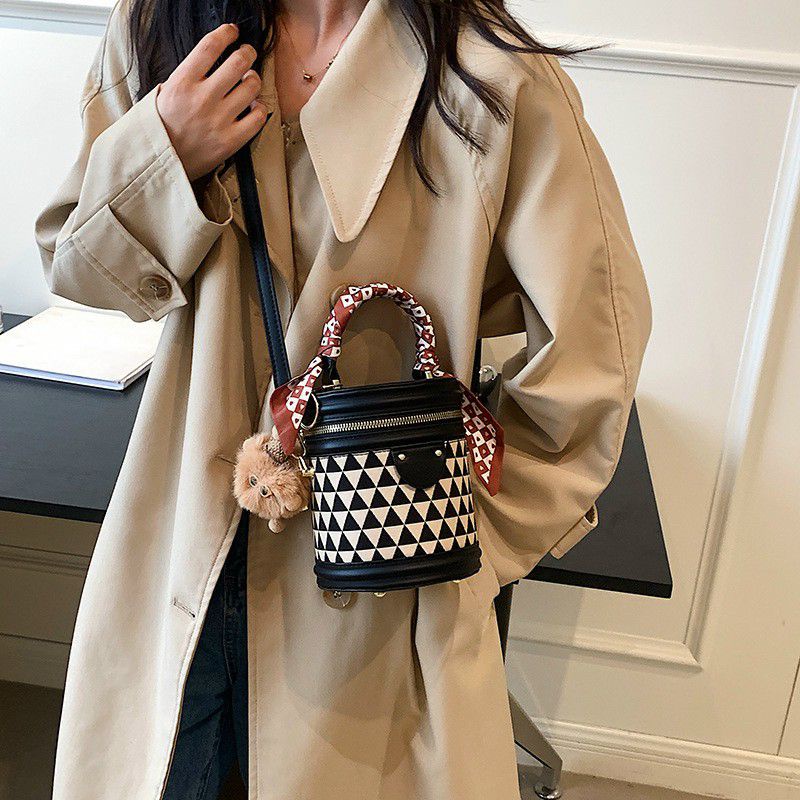 túi trụ tròn Vintage kèm phụ kiện nhập khẩu chất lượng loại 1