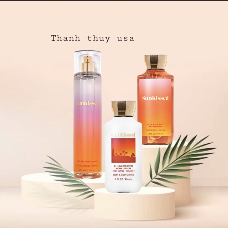 Bộ Sản Phẩm Sữa Tắm - Lotion - Xịt Thơm Toàn Thân Bath & Body Works