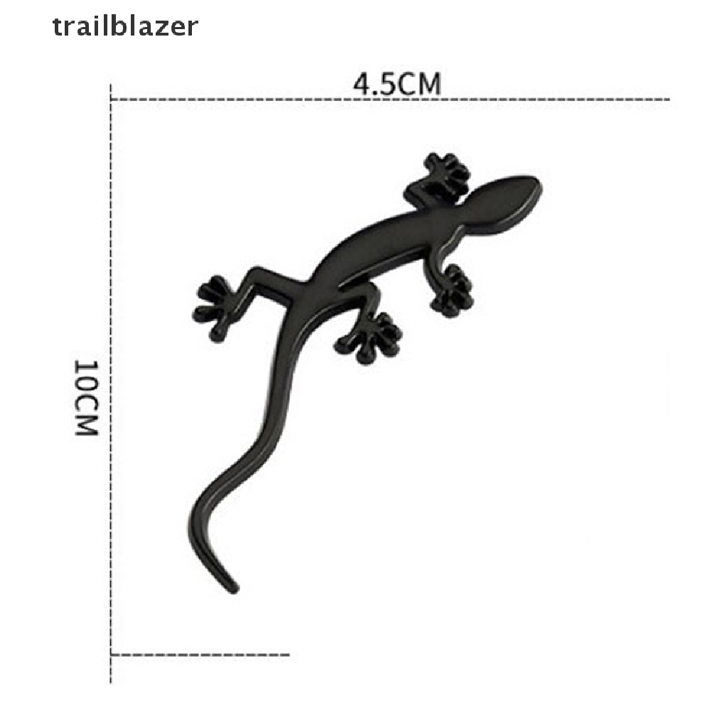 1 Miếng Dán Huy Hiệu 3d Bằng Kim Loại Hình Thằn Lằn Độc Đáo Trang Trí Xe Hơi / Xe Tải