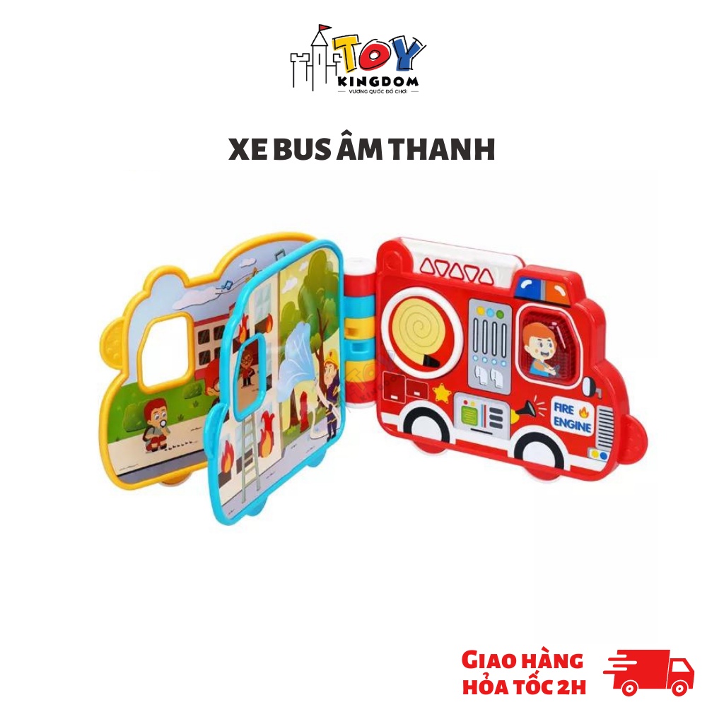 Đồ Chơi Ô tô Âm Nhạc Tiếng Anh Theo Chủ Đề Xe Bus, Cảnh Sát , Cứu Hỏa