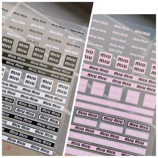 Sticker mẫu chữ dán móng tay nail mẫu 3d mới