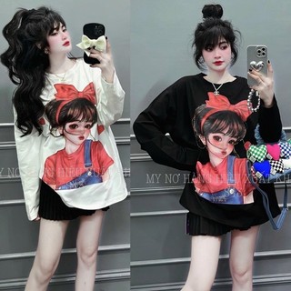 Áo thun in fom rộng bé áo đỏ ln