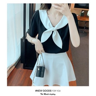 ÁO SƠ MI CỔ THẮT NƠ HARA