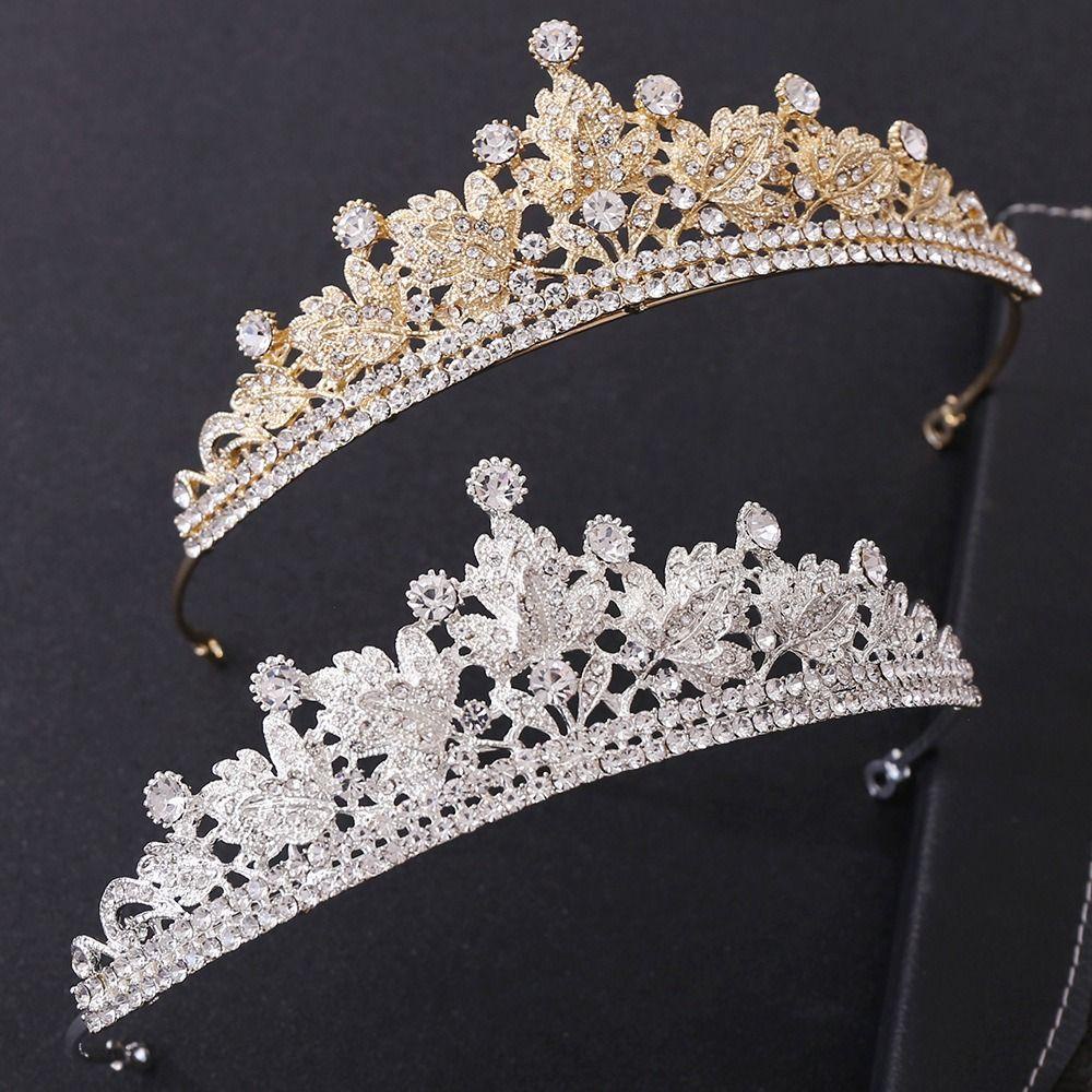 Vương Miện Công Chúa 26Eddie Kiểu Vintage Thanh Lịch Cho Cô Dâu|Baroque Hợp Kim Baroque|Băng Đô Cài Tóc Phong Cách Hàn Quốc