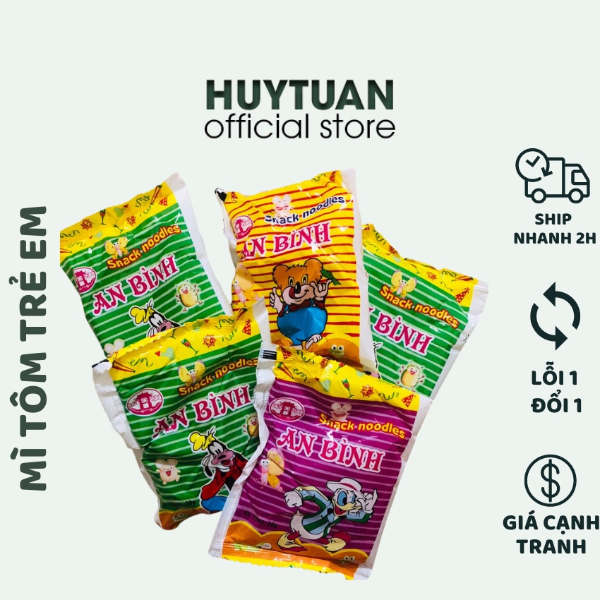 Mì tôm trẻ em An Bính gói 20 - Đồ ăn vặt tuổi thơ