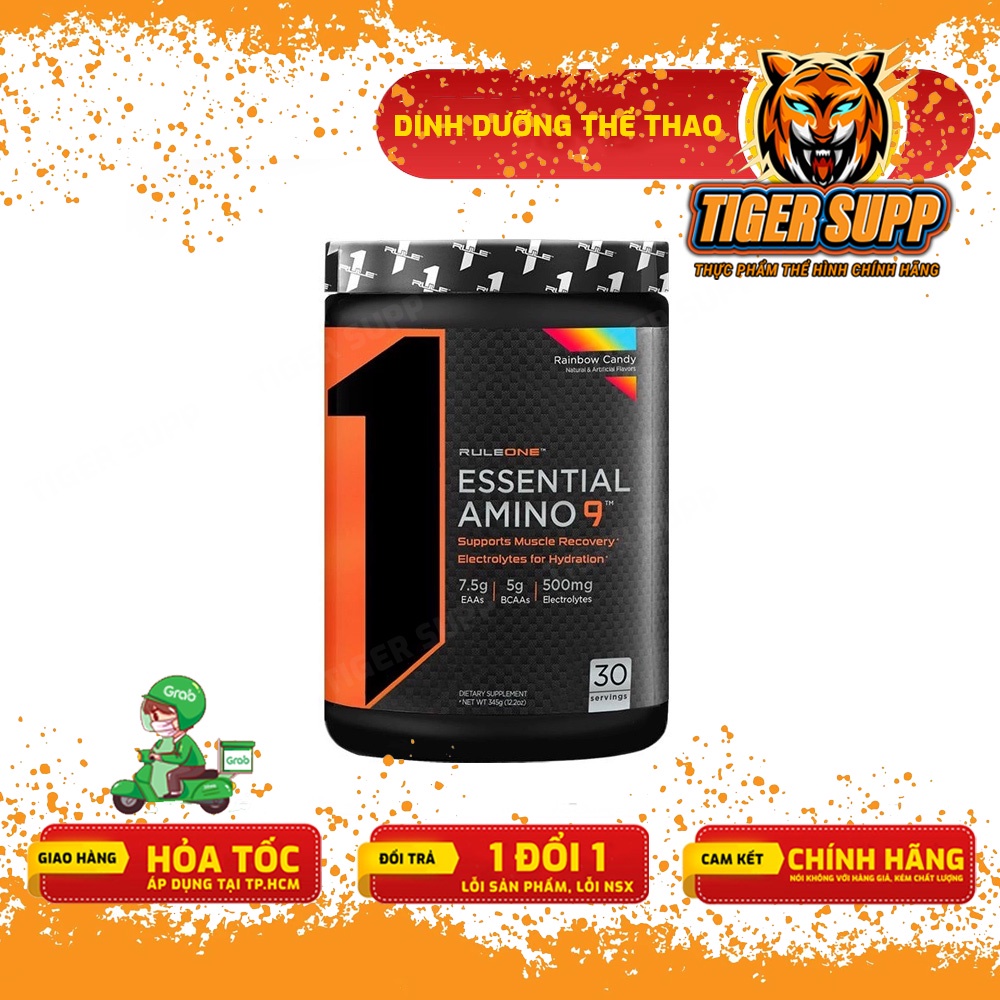 Rule1 EAA Essential Amino 9, Phục hồi và phát triển cơ 30 Lần Dùng - Chính hãng