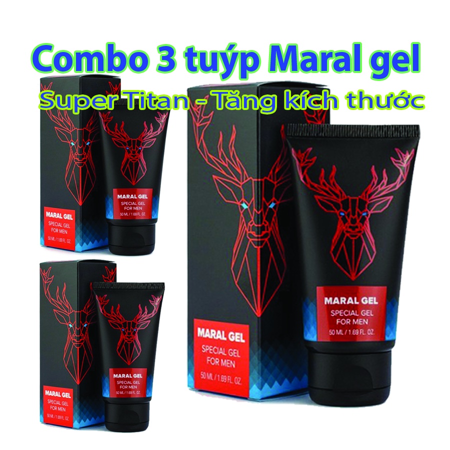 Tăng kích thước cậu nhỏ Maral gel, siêu tăng kích thước super titan gel