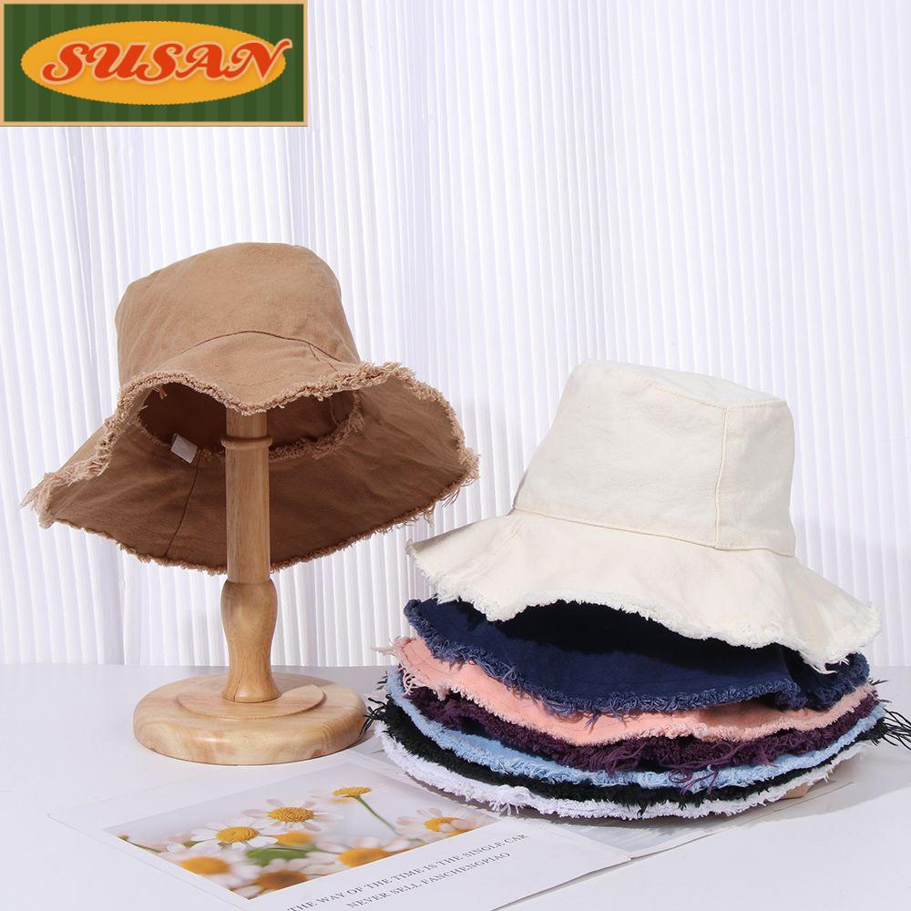 Nón Bucket Thể Thao Bằng Cotton Chống Nắng Mùa Hè Cho Tuổi Teen / Câu Cá Ngoài Trời