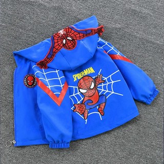 Doremi áo khoác parka họa tiết hoạt hình dễ thương thoải mái chống gió phù hợp với bé trai và bé gái