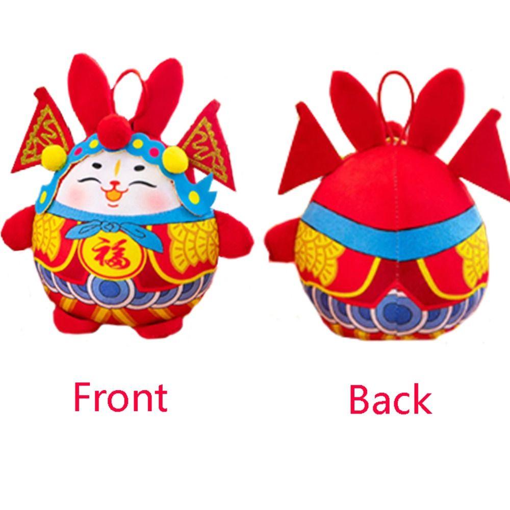 ANEMONE Đồ chơi nhồi bông Hình Thỏ Hoàng Đạo Sáng Tạo Trang Trí Ba Lô / Túi Xách Cho Bé DIY Mừng Năm Mới