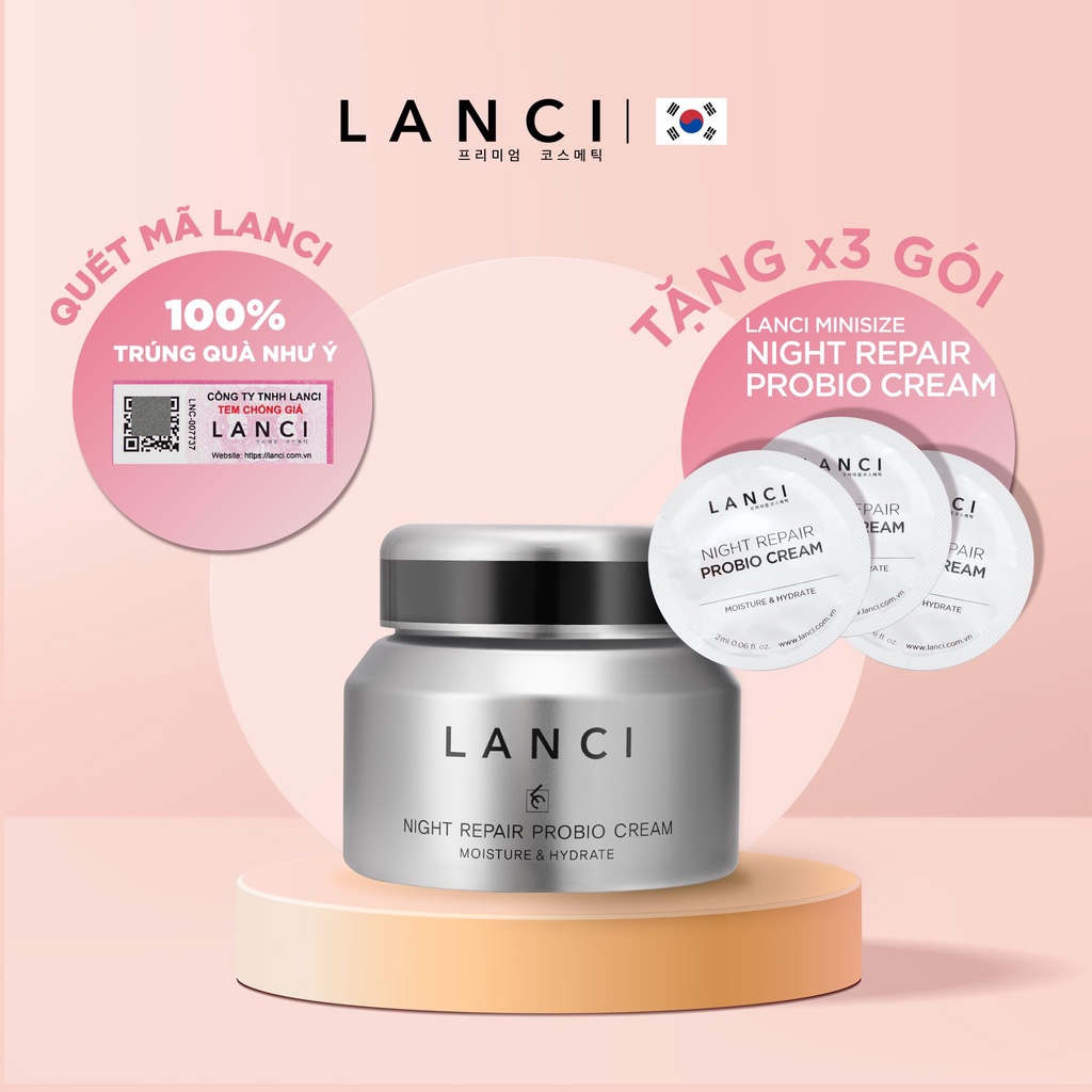 Kem Dưỡng Ẩm Phục Hồi Da LANCI Night Repair Probio Cream 50ml