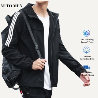 Áo khoác gió 2 lớp , áo khoác gió viền tráng bạc chống nước chống bụi