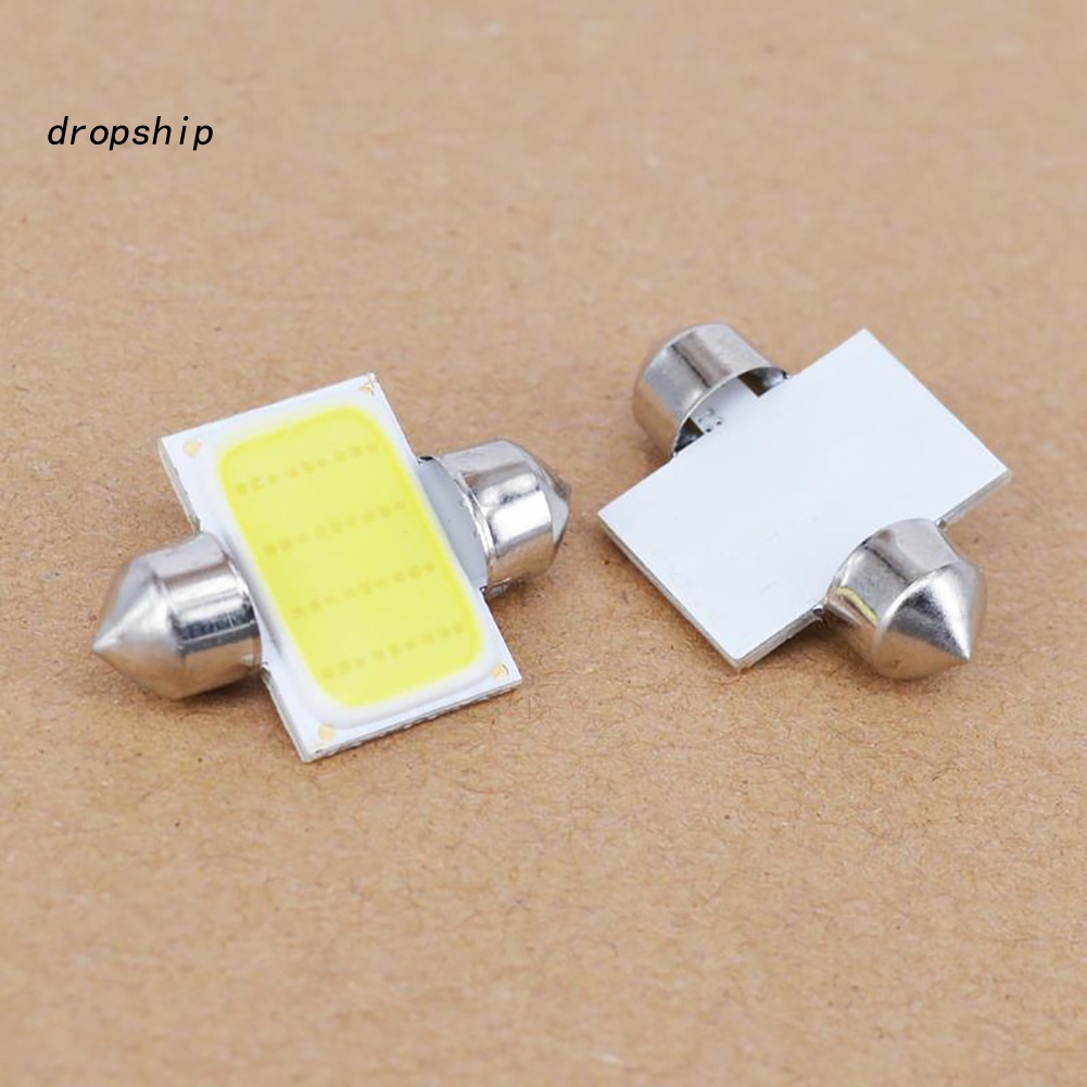 Set 2 Đèn LED COB 12V Ánh Sáng Trắng Dành Cho Ô Tô / Xe Tải