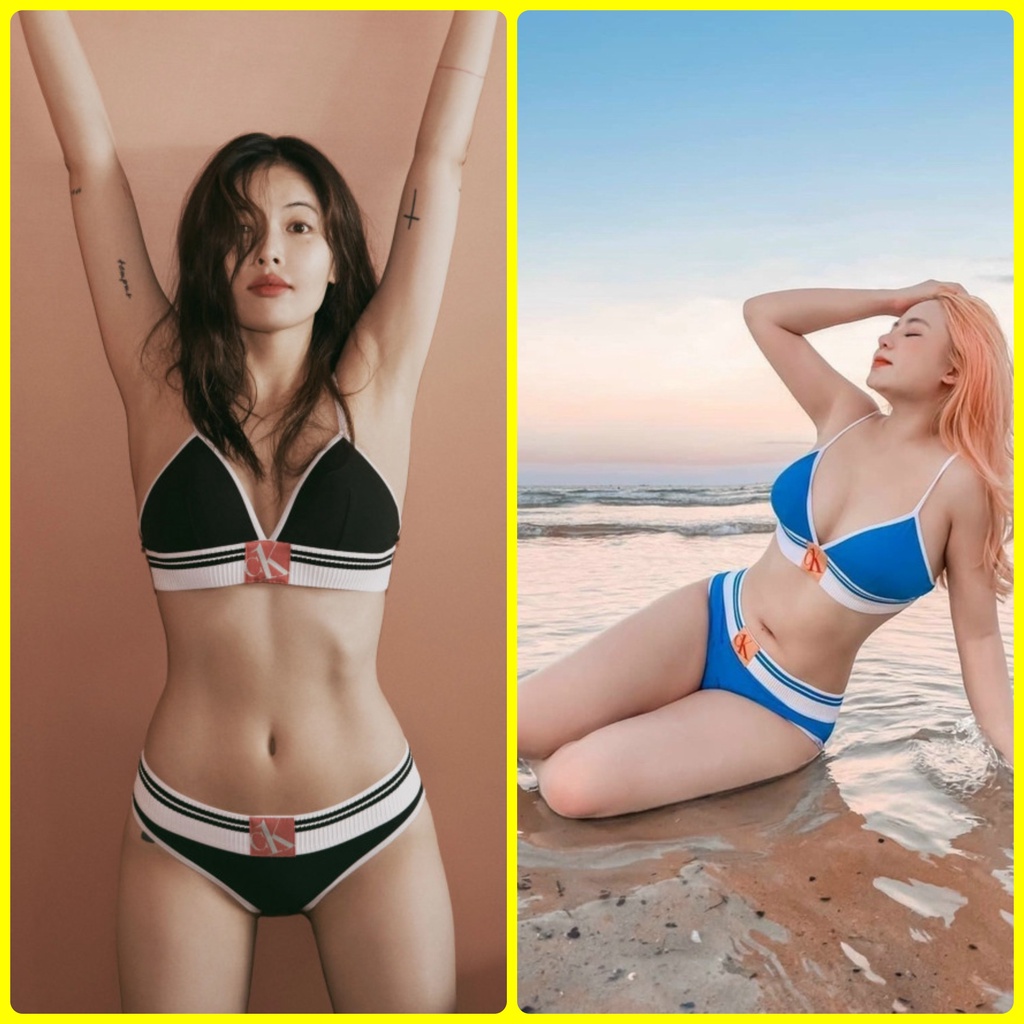 SET ĐỒ LÓT NỮ BIKINI ĐI BIỂN QUẦN ÁO LÓT CALVIN KLEIN CHẤT COTTON ĐẸP