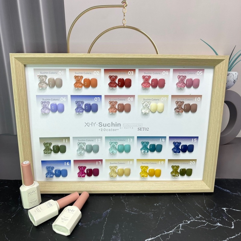 Set sơn gel 20 màu XHY ,sơn móng tay, sơn hàn quốc TẶNG BẢNG MÀU