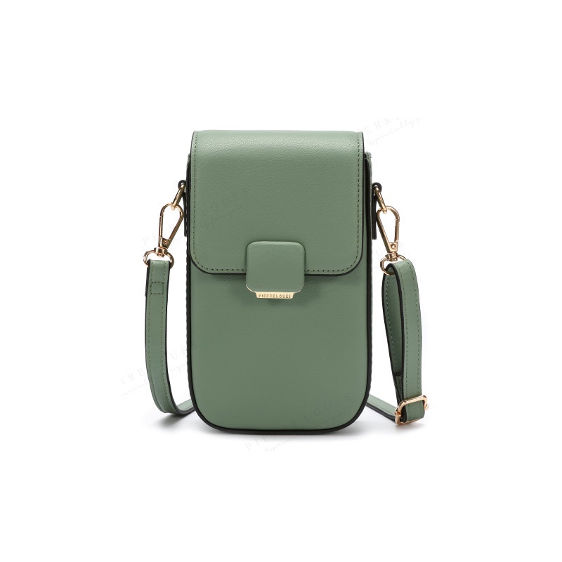 IELGY Túi Đeo Chéo Đựng Điện Thoại Khóa Nam Châm Phong Cách retro Dành Cho Nữ