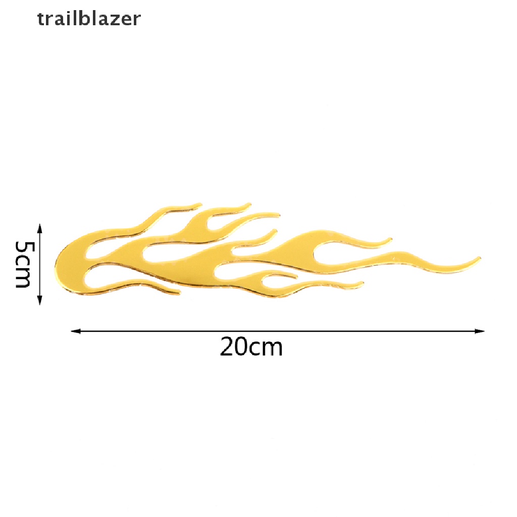 Miếng Dán Phản Quang 3d Hình Ngọn Lửa 20 * 4CM Trang Trí Xe Hơi Xe Máy