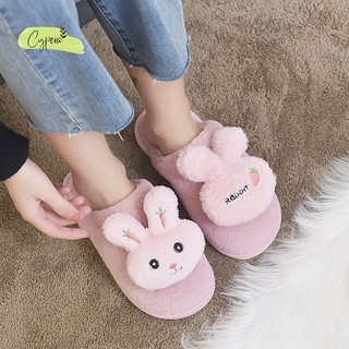 Dép lông đi trong nhà thỏ cà rốt bít mũi đế chống trượt - d55 - d102