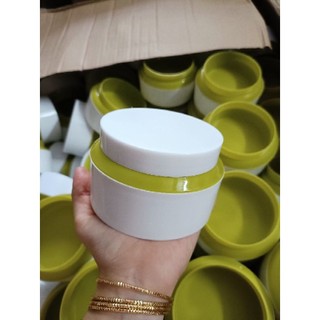 Hủ đựng kem body viền xanh 200gr