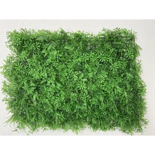 Vỉ cỏ nhựa Phú quý làm Tường cây giả, tấm cỏ nhựa nhân tạo, kích thước 40x60cm