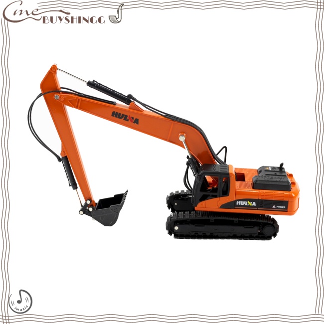 Mô Hình Máy Xúc HUINA 1522 Tay Dài Bằng Hợp Kim Tỉ Lệ 1: 50