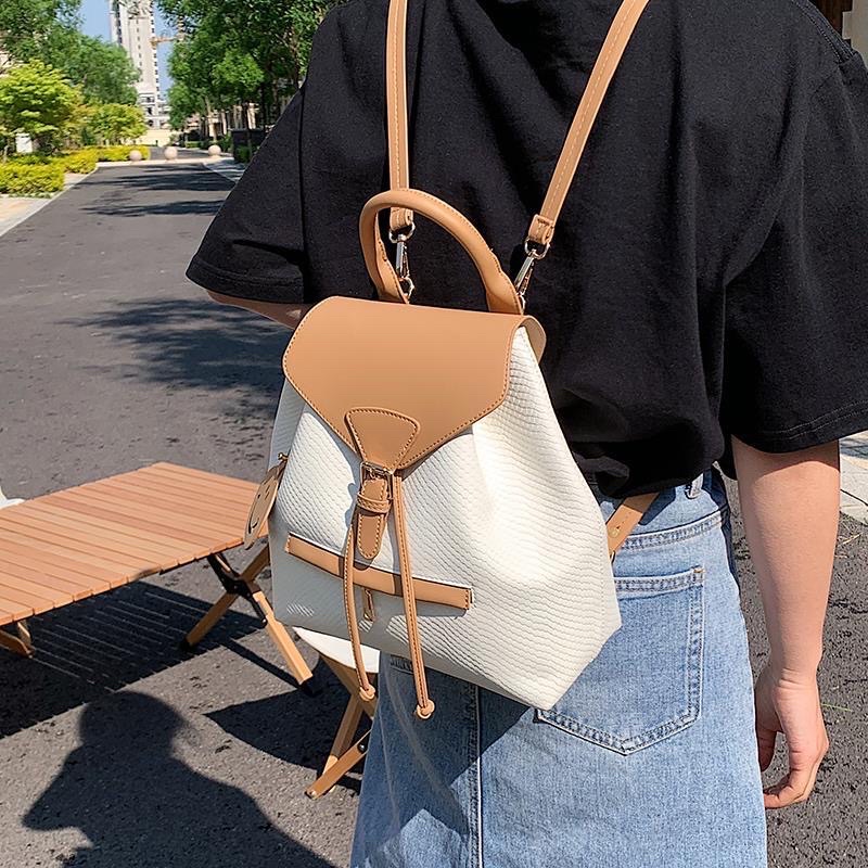 Balo mini thời trang nữ da pu cao cấp chất lượng cao giá rẻ túi xách vintage kẻ caro