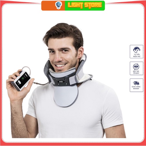 Đai Hơi Cổ - Đai Hơi Kéo Giãn Cột Sống Cổ, Định Hình Tư Thế Vùng Cổ, Phục Hồi Chức Năng Sau Chấn Thương, Hỗ Trợ Giảm Đau