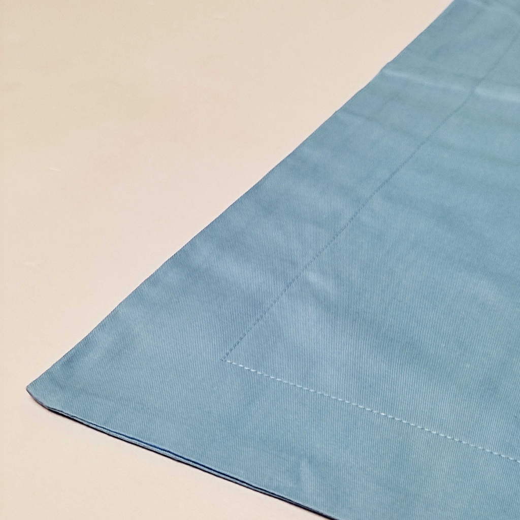 Vỏ gối cotton tự nhiên cao cấp 50x70cm màu xanh da trời