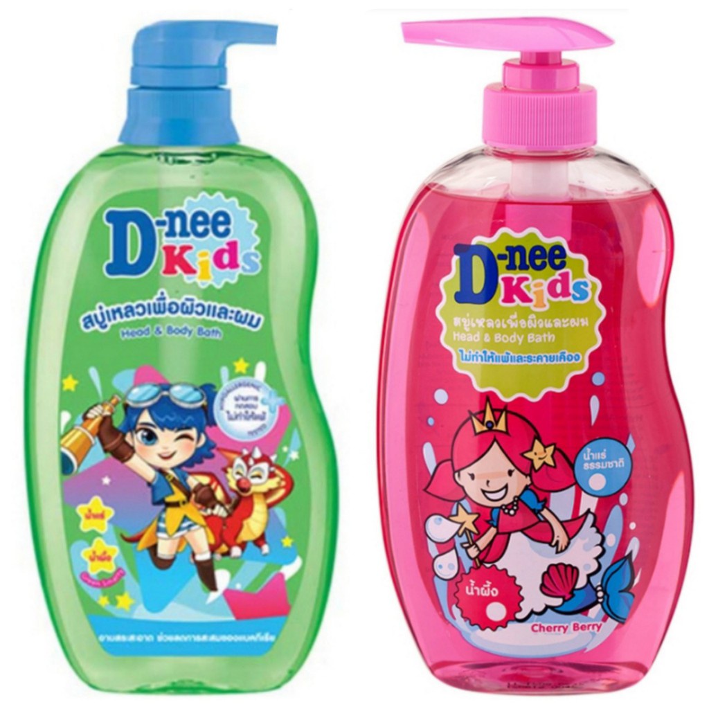 Sữa Tắm Gội Toàn Thân Trẻ Em Hương Trái Cây Dnee Kids Thái Lan 400ml, giành cho trẻ từ 3 tuổi