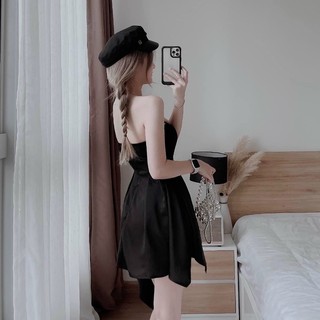 ĐẦM ĐEN ỐNG TÀ LỆCH 🖤