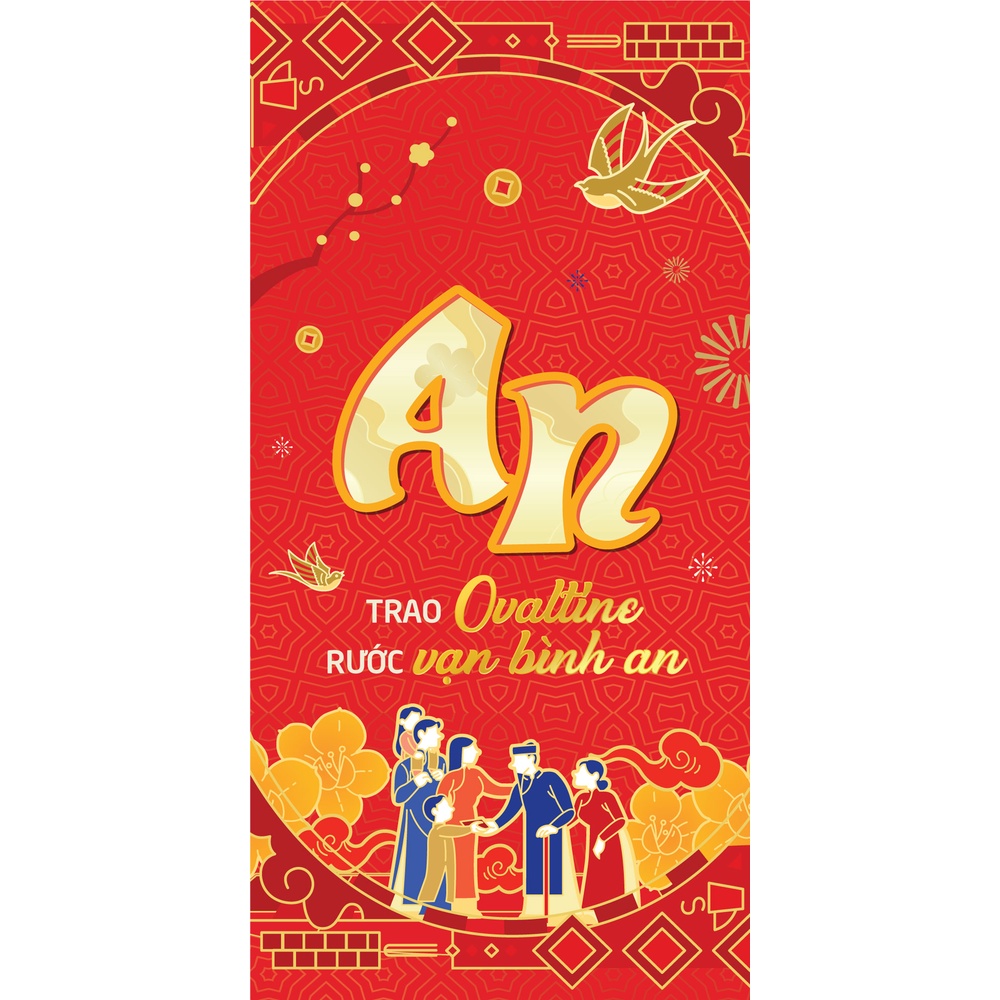 Bộ 10 bao lì xì Tết An