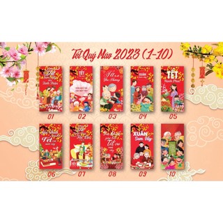 Combo 50 bao lì xì Quý Mão 2023