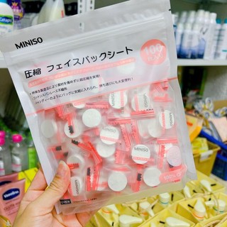 Mặt Nạ Giấy Nén Miniso Nhật Bản