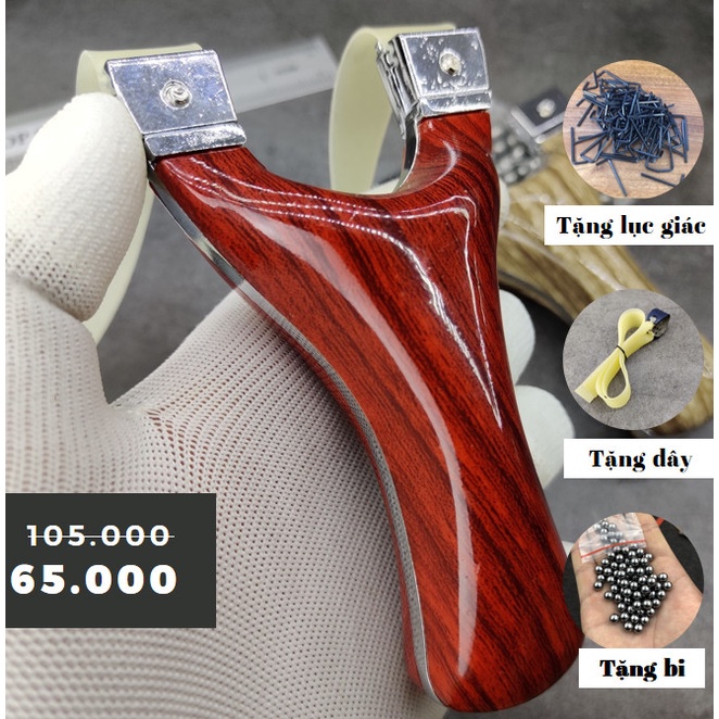 Ná Cao Su Cao Cấp Giá Rẻ, Ná DORY Nhựa Bóng Vân Gỗ Cán Thép Chắc Chắn An Toàn Chạc 7.2 Tặng Kèm Lục Giác, Dây Ná + Bi