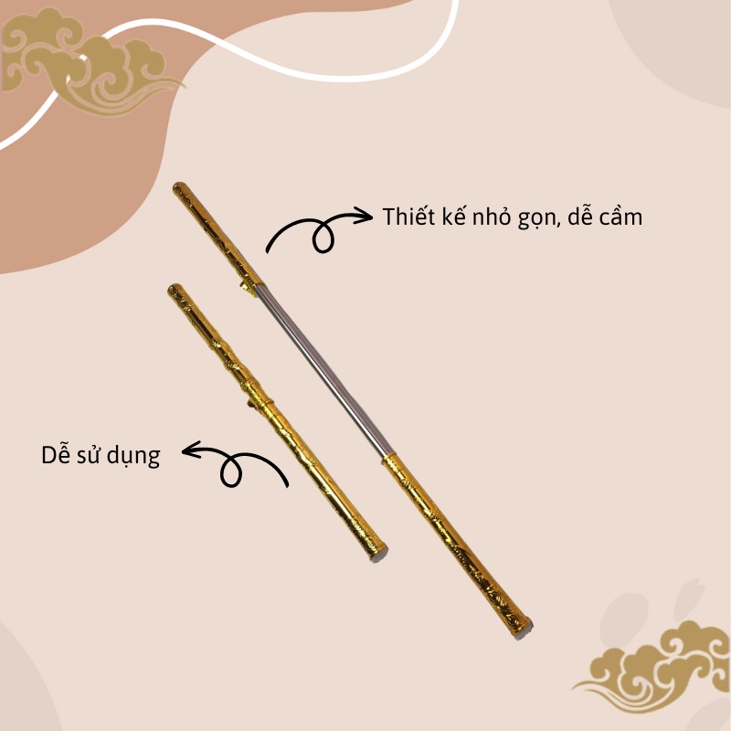 Đồ chơi Gậy phát sáng Tôn Ngộ Không Redtech cao cấp dành cho bé trai chất liệu nhựa an toàn cho trẻ từ 3 tuổi.