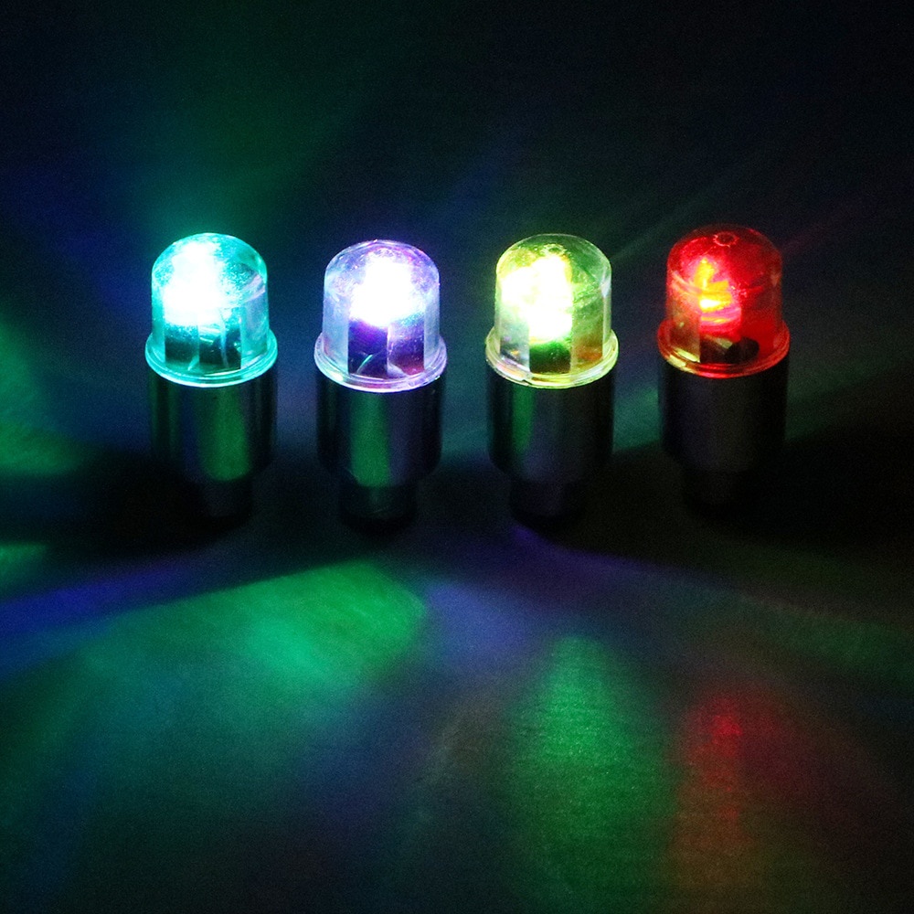 1 Đèn LED Gắn Van Bánh Xe Trang Trí