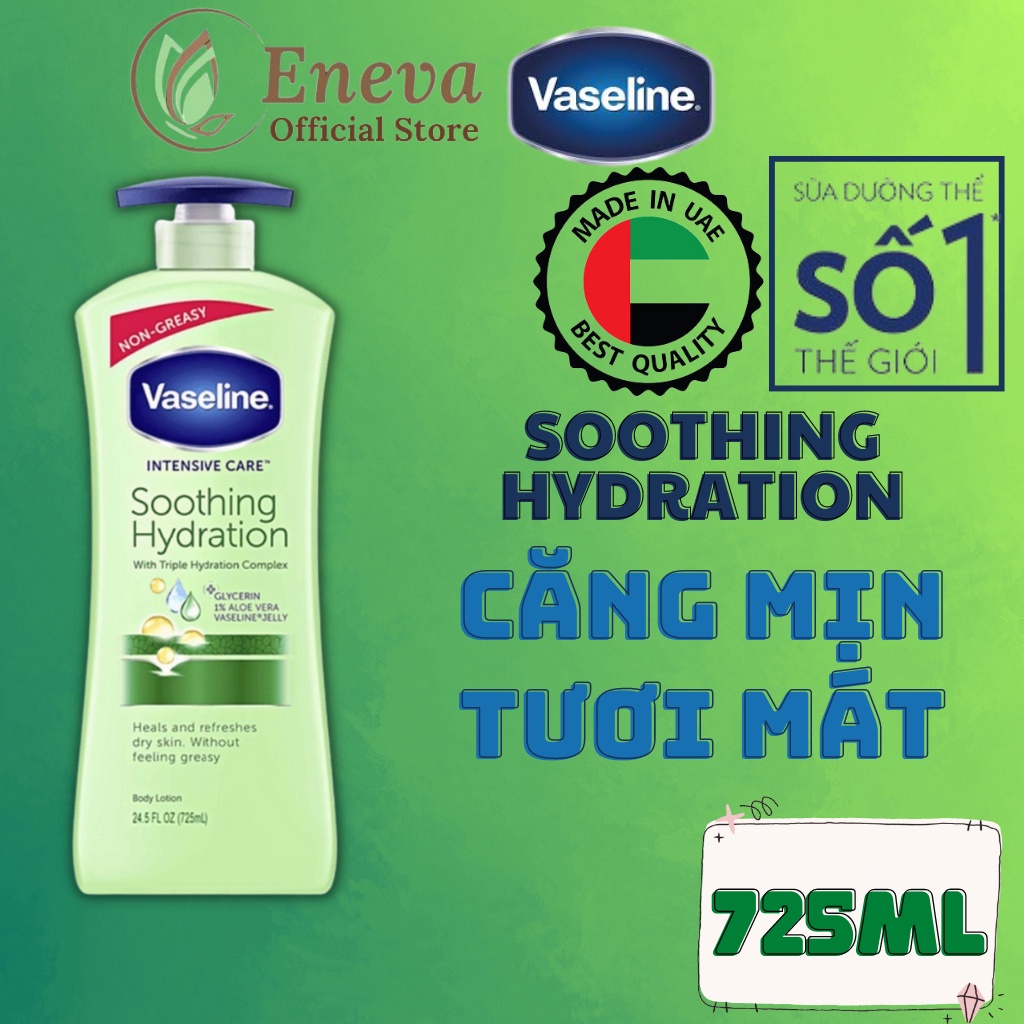 Dưỡng Thể Vaseline Dưỡng Trắng Da Chính Hãng , Vaseline Dưỡng Thể Trắng Da Mỹ 725ml Healthy Bright Chính Hãng