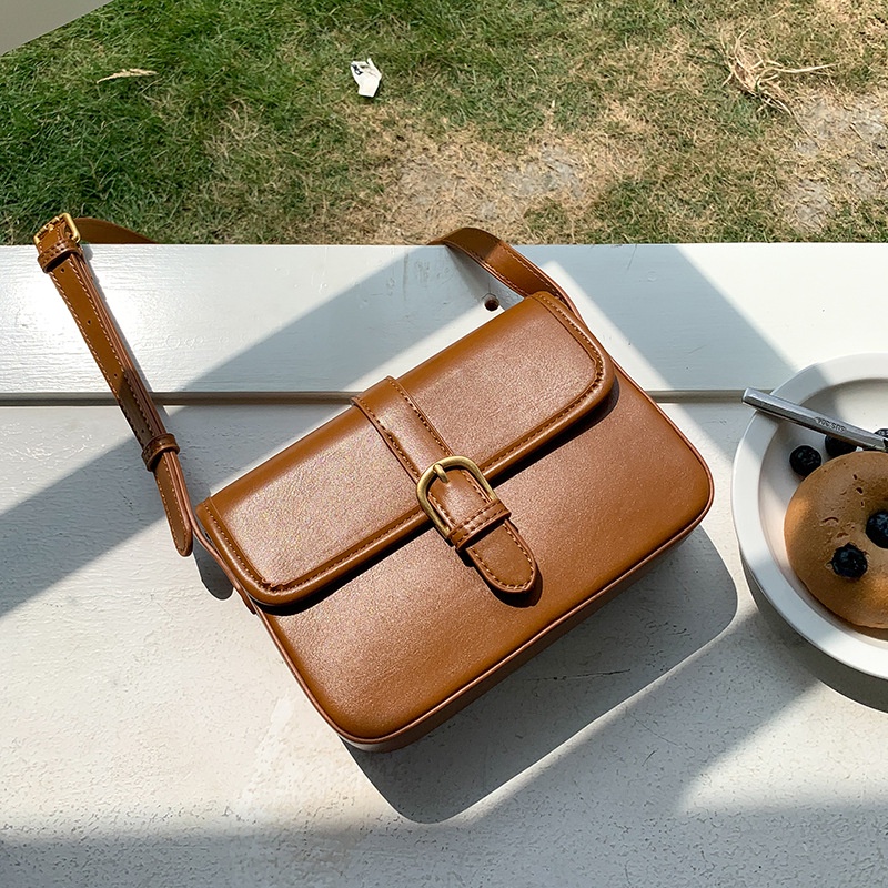 IELGY Túi Đeo Chéo Hình Vuông Cỡ Nhỏ Phong Cách Hàn Quốc Cổ Điển Thời Trang Cho Nữ