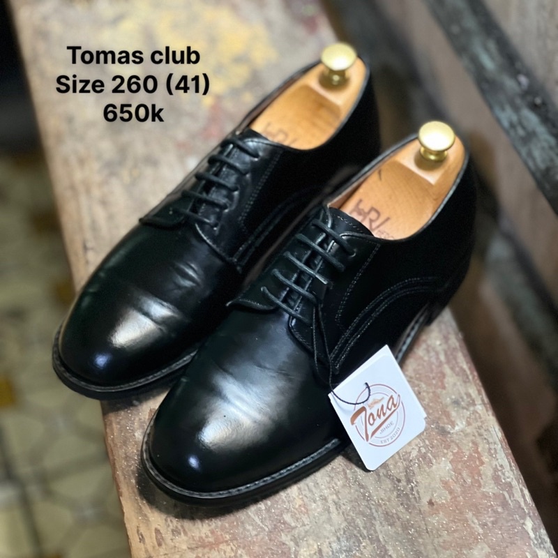 [Giày 2hand] [Size 41] Giày Tây Buộc Dây Da Đế Da