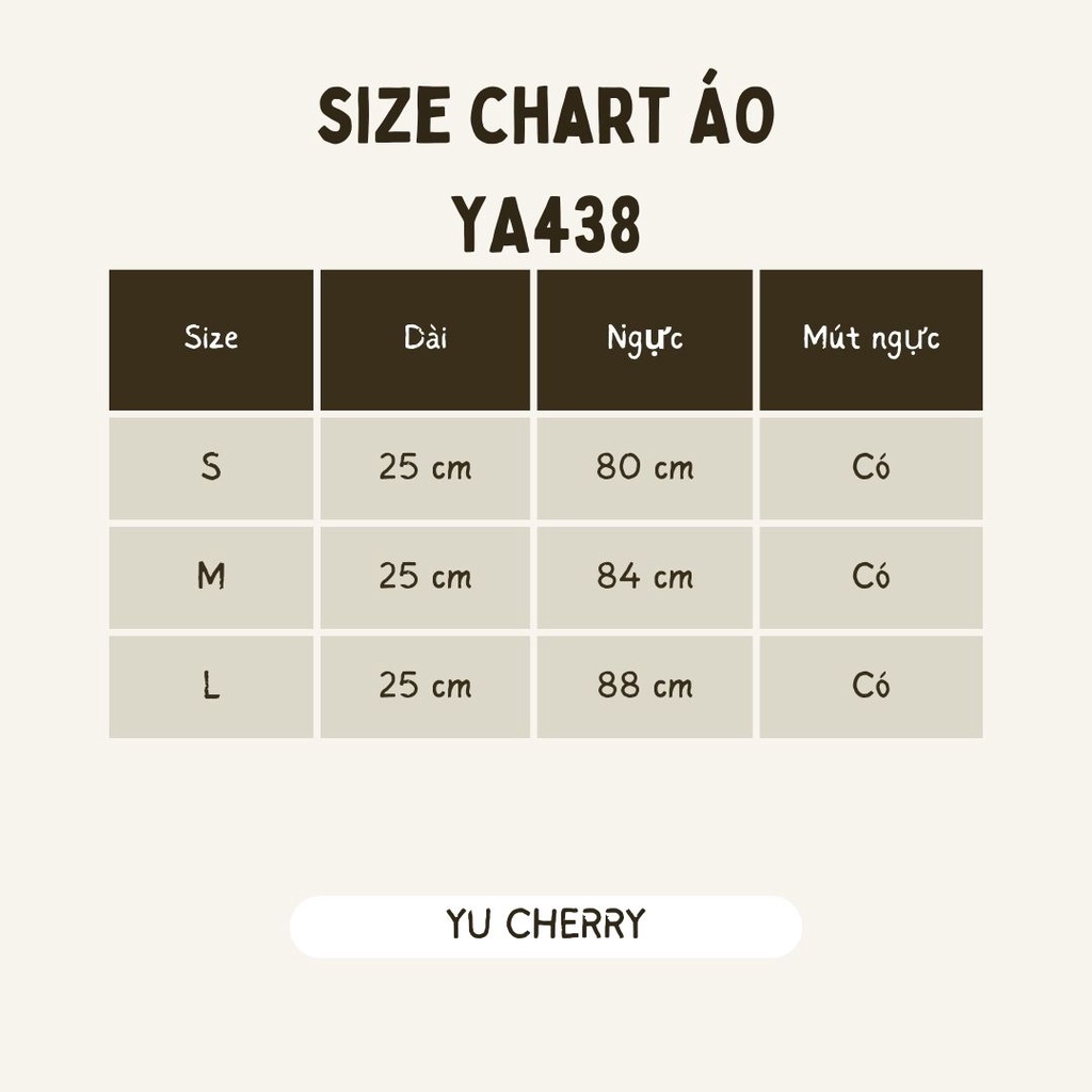 YU CHERRY | Áo ống / quây có mút ngực đệm trong, dáng croptop không xù lông YU's Strapless YA438