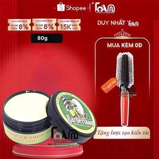 Sáp Vuốt Tóc BarberShop Shave Soap - Tặng Lược