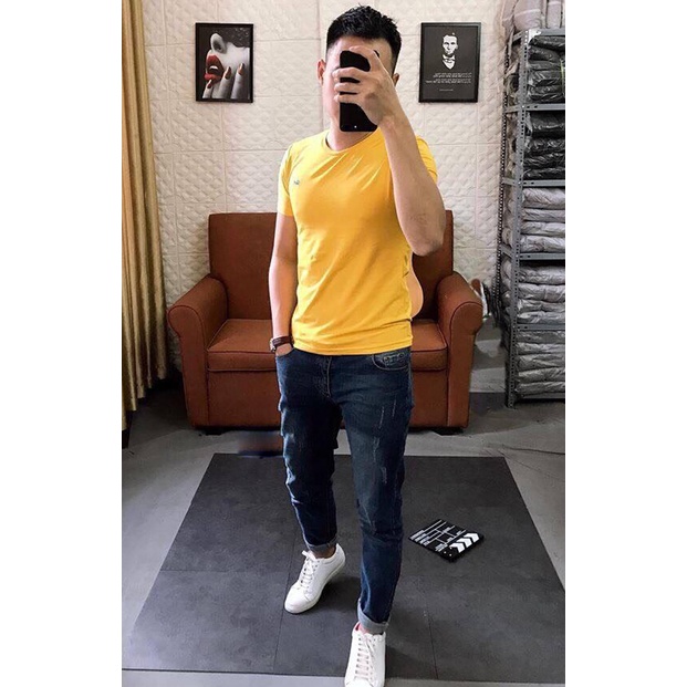 Quần Bò Nam Rách Gối 2STOREGLE Chất Jean Cotton Co Giãn Vải Mịn Đẹp Ít Phai Màu