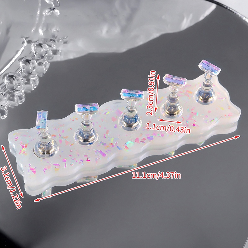 Giá Đỡ Móng Tay Giả Bằng Acrylic Dùng Trưng Bày Tiện Dụng
