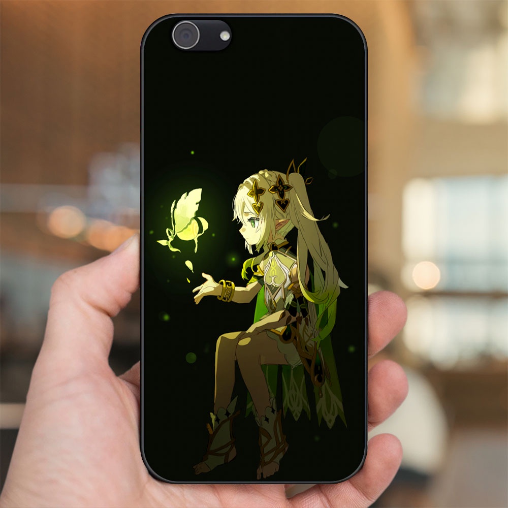 Ốp lưng Vivo Y53, Y69, Y71, Y81, Y83 viền đen in hình Nahida Genshin Impact