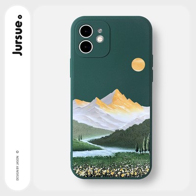 Ốp lưng JURSUE mềm chống bẩn chống sốc hình độc lạ Cho iPhone 17 16 15 14 13 12 11 Pro Max SE 2020 X XR XS ip 8 7 Plus Y2664