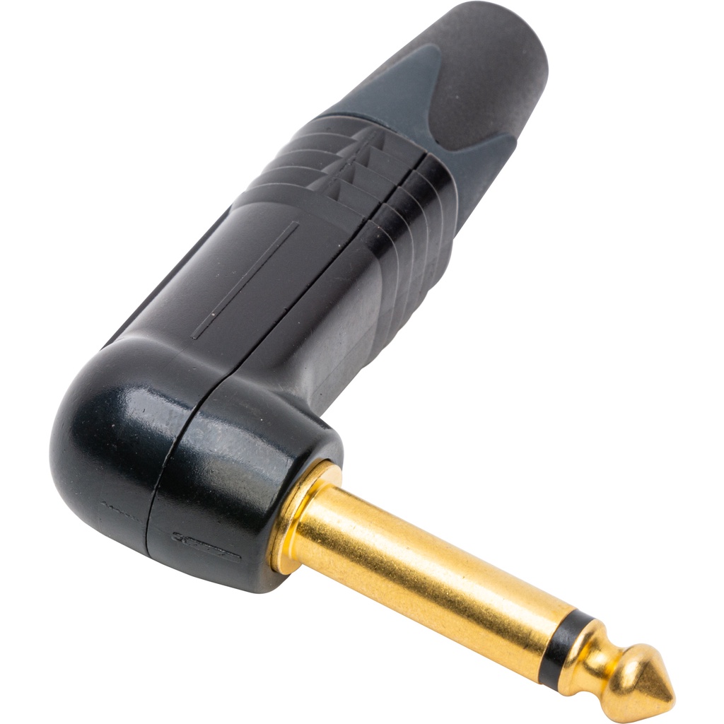 Neutrik NP2RX-B Chính Hãng 1 Jackphone 1 / 4 TS (Mono) 90 Độ Đầu Bent Mạ Vàng Đen Cho Dây Đàn Guitar