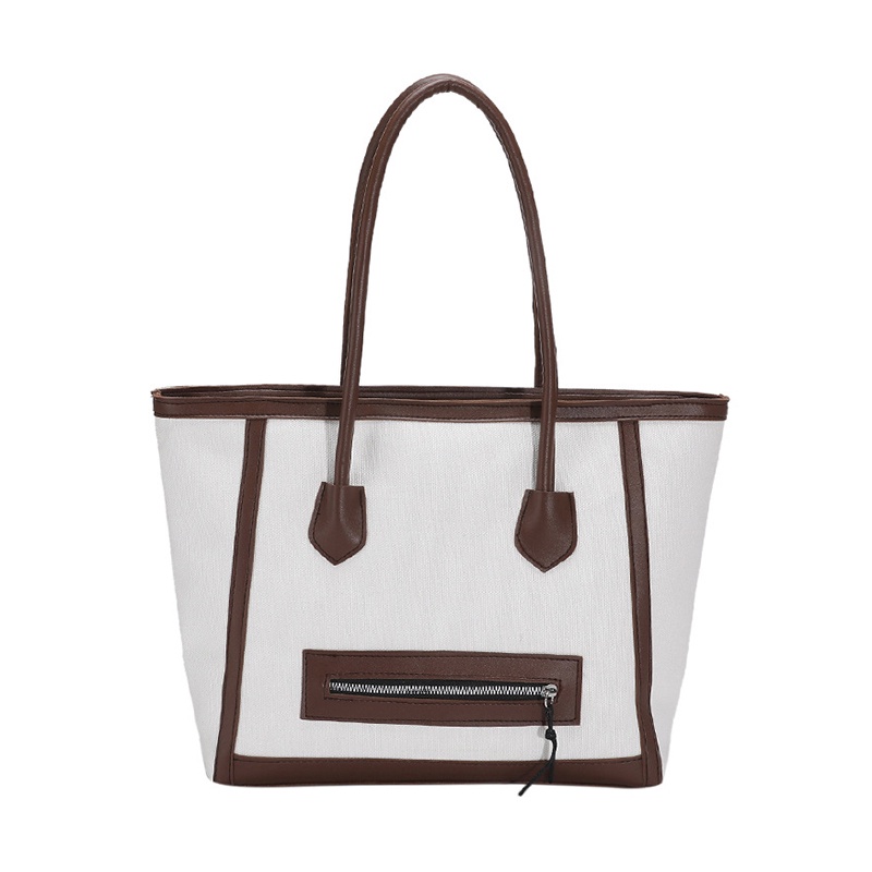 Túi Đeo Vai Vải canvas Cỡ Lớn Thiết Kế Đơn Giản Cá Tính Cho Nữ