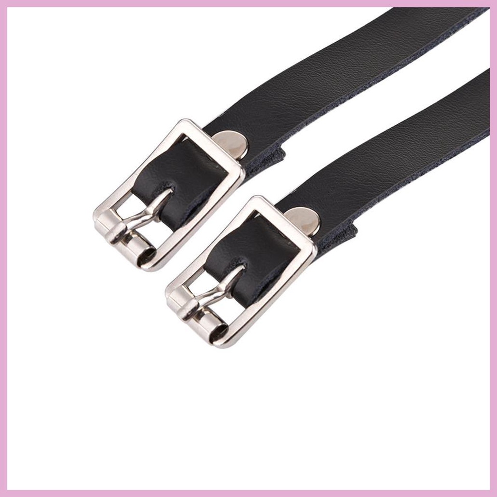 Dây Đai Bằng Da In Chữ Tiếng Anh Phong Cách Phương Tây Có Thể Điều Chỉnh Cho Giày Bốt Cao Ngang Đùi