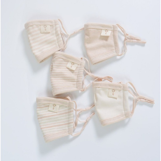 Khẩu trang vải cao cấp cho bé từ 0 - 5 tuổi 100% COTTON HỮU CƠ TỰ NHIÊN